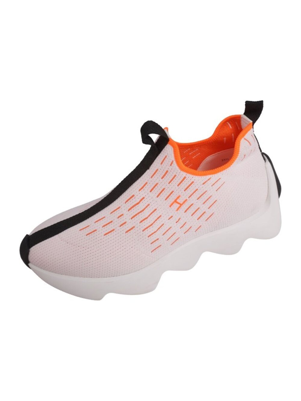 Hermes Sneakers Eclair Slip-on H Logo Shoes Knit White